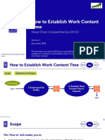 How To Establish Work Content Time: Value Chain Competitiveness (VCC)