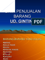 Data Penjualan Barang Ud Ginting