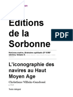 Horizons Marins, Itinéraires Spirituels (Ve-XVIIIe Siècles) - Volume II. - L'iconographie Des Navires Au Haut Moyen Age - Éditions de La Sorbonne