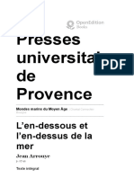 Mythologie - Mondes Marins Du Moyen Âge - L'en-Dessous Et L'en-Dessus de La Mer - Presses Universitaires de Provence