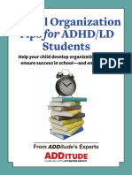 School Organization Tips For ADHD/LD Students