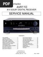 AVR110 Service Manual: Harman/kardon