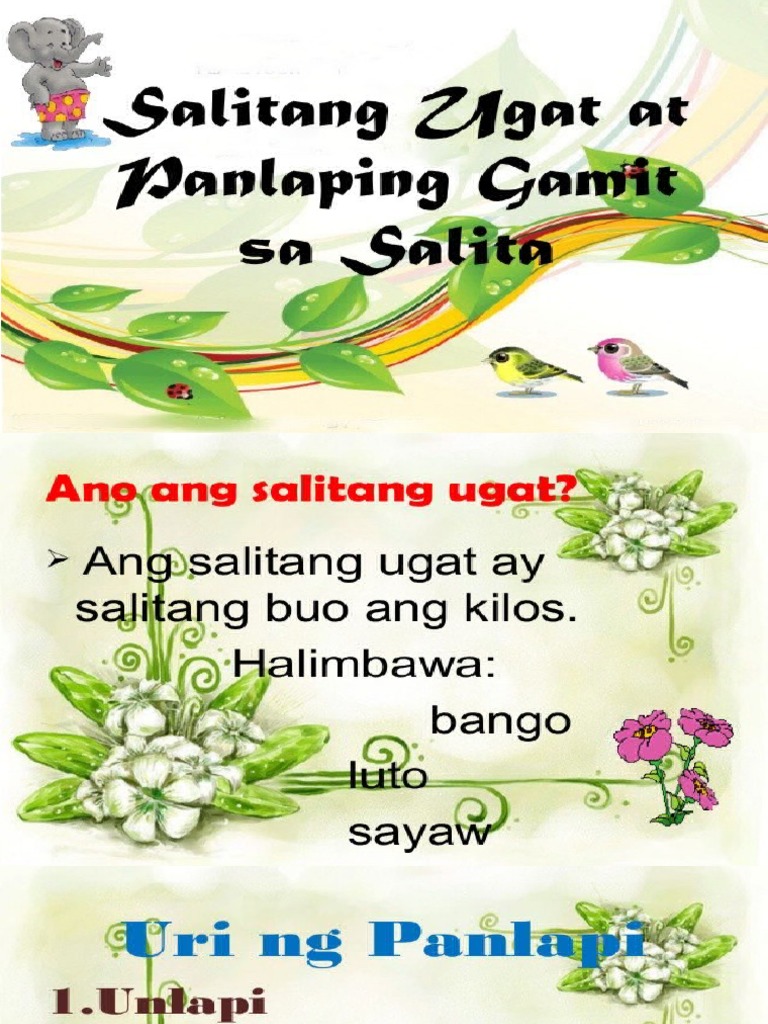 Salitang Ugat at Panlapi | PDF