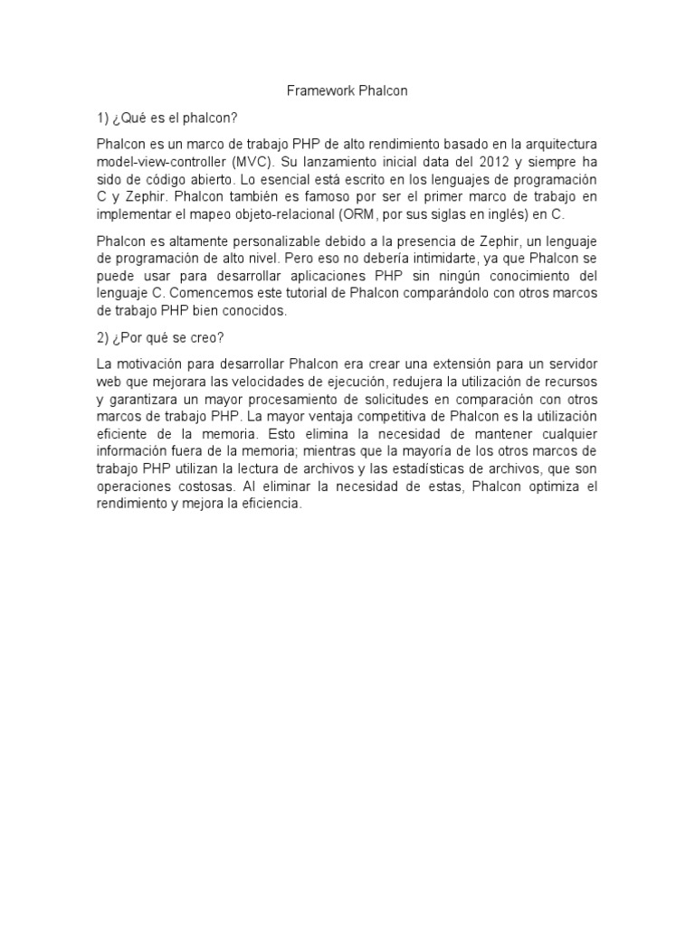 Guía de Inicio Rápido con Phalcon | PDF | Php | Marco de software