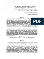 COMUNIDADE DE PRÁTICA, INDEXICALIDADE E ESTILO