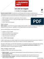 SWOT, PESTLE and Other Models For Strategic Analysis - Nibusinessinfo - Co.uk