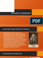 Proiect Dimitrie Cantemir - Boscaneanu Daniel
