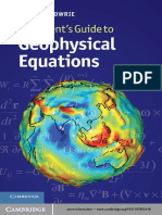 A Student's Guide to Geophysical Equations - Lowrie