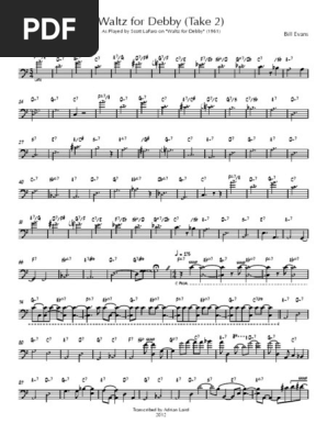Waltz for Debby Sheet Music Transcription | PDF | Jazz