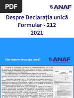 Ghid Declaratia Unica 2021