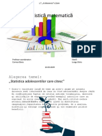 Statistică - Statistica Adolescenților Care Citesc