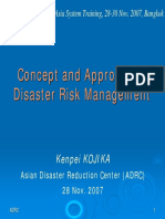 Concept and Approach of Disaster Risk Management