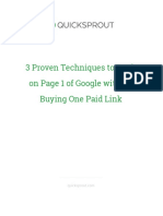3 Proven Techniques To Rank On Page 1 of Google Without Buying One Paid Link