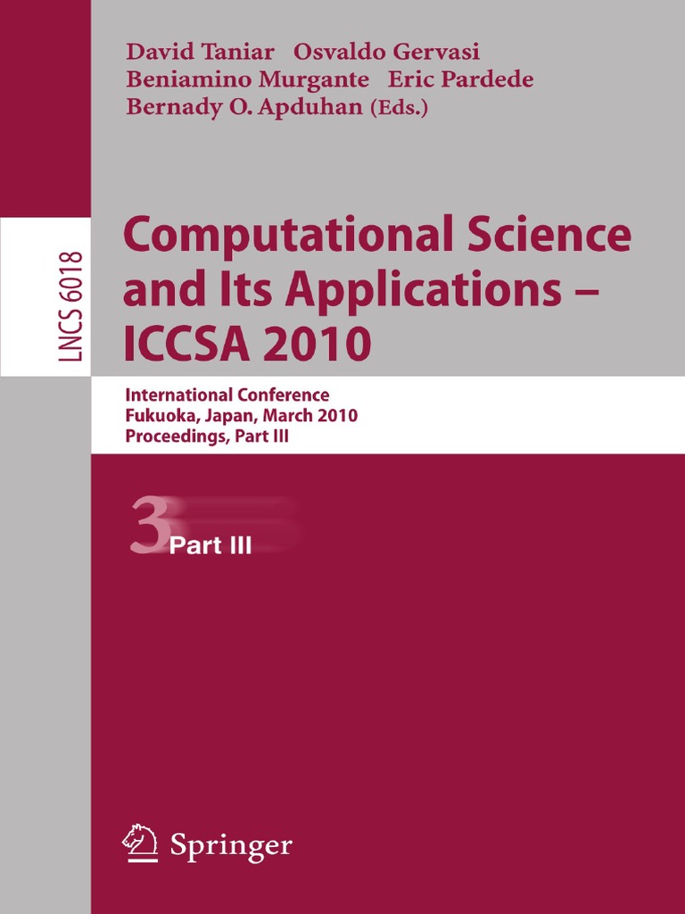 2010 Book ComputationalScienceAndItsAppl | PDF | Routing | Computer Network