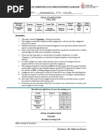 Final Exam Paper Fall 2020