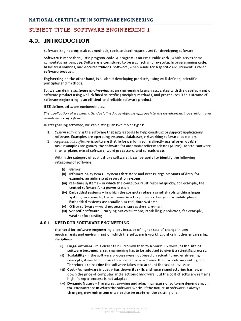 Software Engineering Fundamentals Explained | PDF | Software ...