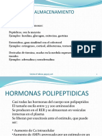 Biosíntesis y almacenamiento hormonal