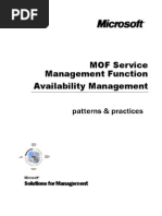 MOF SMF Availability Management