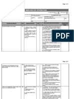 Analisis de Operación Reempaquetadura de Valvulas