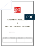 PIPING - Piping Installation & Fabrication Procedure