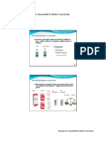 Nursing 131 Household To Metric Conversion: Slide 2 & 3