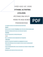 Rhythmic Activities Sources
