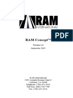 RAM Concept Manual