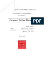 Shannon's Coding Theorems Senior Thesis