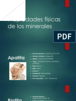 Propiedades Físicas de Los Minerales