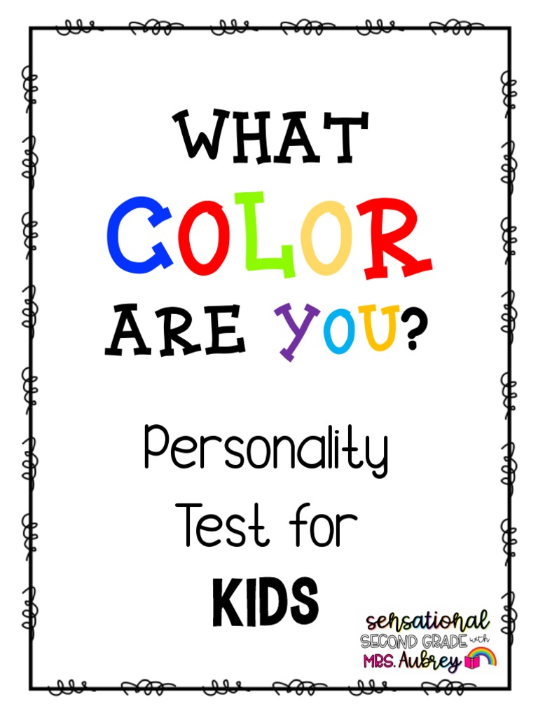 1 - Personality Test For Kids | PDF | Green | Personality Type