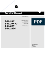 Service Manual: Z-30/20N Z-30/20N RJ Z-34/22N Z-34/22DC