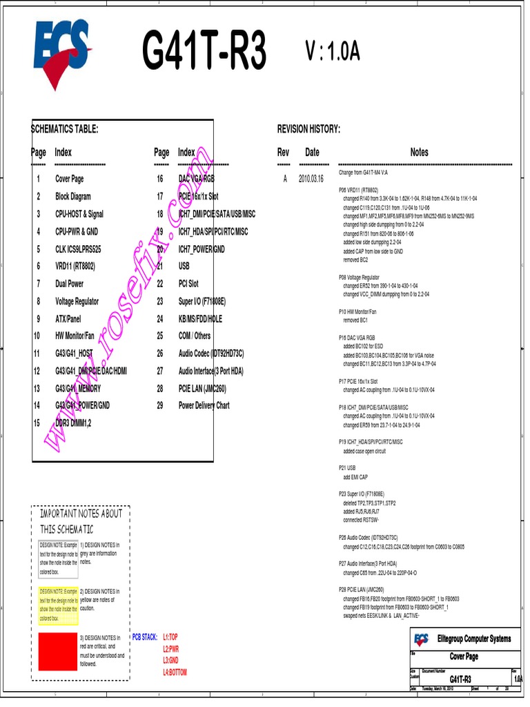 G41T-R3 Schematic Overview | PDF | Computer Related Introductions ...