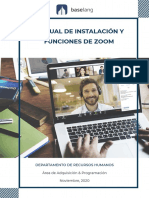 Manual de Instalación y Funciones de Zoom.