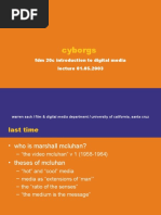Cyborgs: FDM 20c Introduction To Digital Media