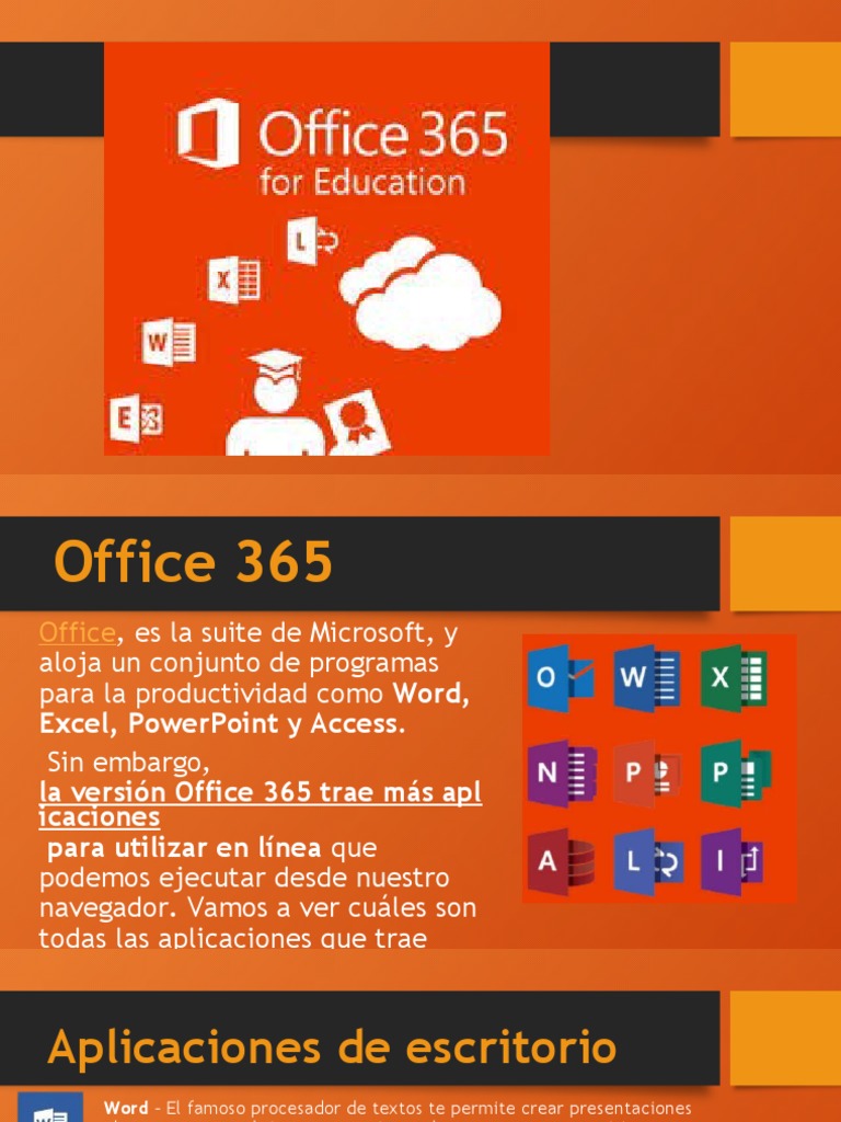 Aplicaciones de Office 365 y Teams | PDF | Oficina 365 | Microsoft Office