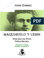 Gramsci, Antonio-Maquiavelo y Lenin. Notas para Una Teoría Política Marxista