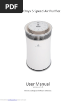 User Manual: Silveronyx 5 Speed Air Purifier