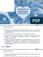 FUNIDES. Presentación. Estado de La Democracia en Nicaragua 2020. SEI - 2020 - 02