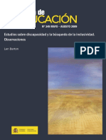 Barton, L. (2009) - Estudios Sobre Discapacidad y La Búsqueda de La Inclusividad. Observaciones.