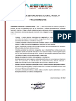 1.A. Politica de Seguridad y Salud en el Trabajo