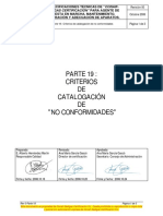 Parte 19 - Criteiros de Catalogación de No Comformidades