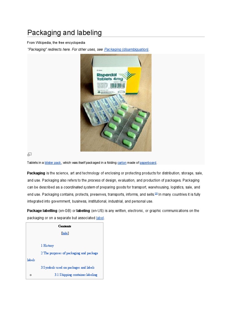 Packaging and Labeling PDF Packaging And Labeling Business Process