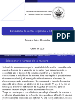 Estimación de Razón, Regresión y Diferencia (II) : Bulmaro Juárez Hernández