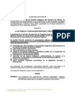 Convocatoria Probipi Implementacion Derechos 2021