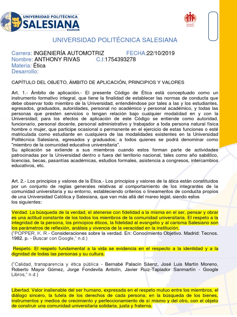 Anthony Rivas | PDF | Verdad | Comportamiento