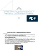 Guía de compatibilidad de fármacos de administración parenteral