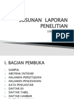 Susunan Laporan Penelitian