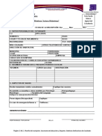 Planilla de Inscripción ADULTOS 2018-2019