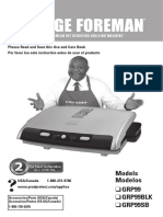 George Foreman Grill Manual