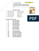 Ficha de Trabajo Estudiante - Quechua 3°